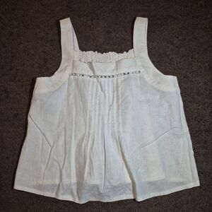 White Sleeveless Top